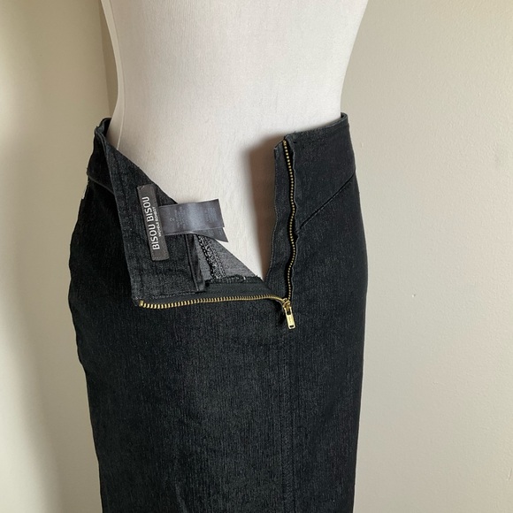 Bisou Bisou Denim Maxi Skirt | Y2K | Jean | Blue | Abstract | Size 2 - Picture 9 of 12